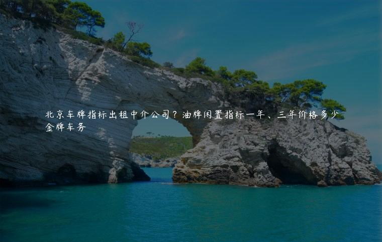 北京车牌指标出租中介公司？油牌闲置指标一年、三年价格多少