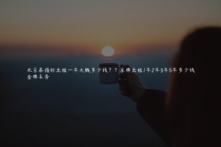 北京各指标出租一年大概多少钱？？京牌出租1年2年3年5年多少钱