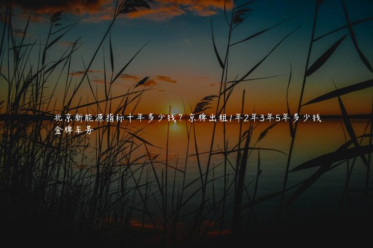 北京新能源指标十年多少钱？京牌出租1年2年3年5年多少钱