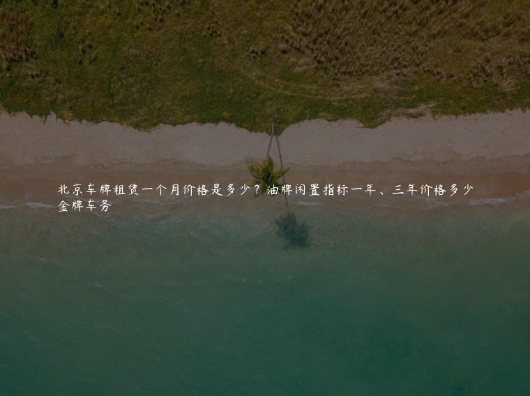 北京车牌租赁一个月价格是多少？油牌闲置指标一年、三年价格多少