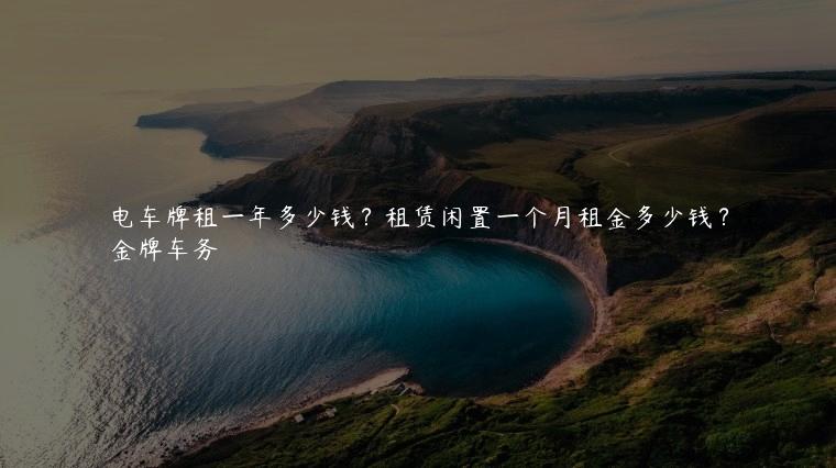 电车牌租一年多少钱？租赁闲置一个月租金多少钱？