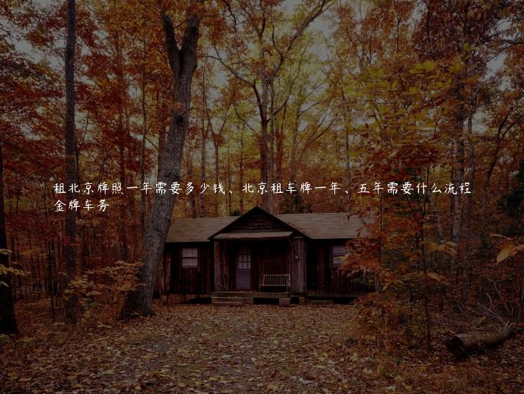 租北京牌照一年需要多少钱、北京租车牌一年、五年需要什么流程