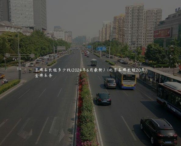 京牌车长租多少钱(2024年6月最新）(北京车牌长租20年)