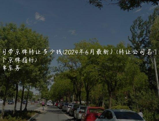 公司带京牌转让多少钱(2024年6月最新）(转让公司名下带20个京牌指标)