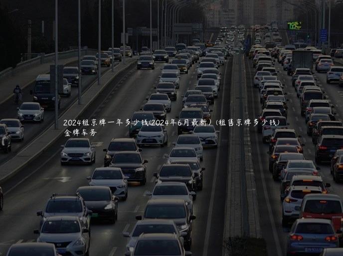 2024租京牌一年多少钱(2024年6月最新）(租售京牌多少钱)