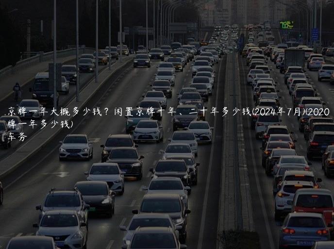 年租京牌一年大概多少钱？闲置京牌十年、二十年多少钱(2024年7月)(2020年租个京牌一年多少钱)