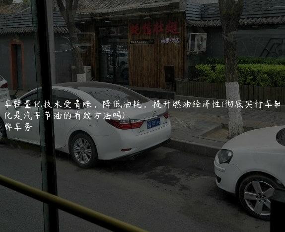汽车轻量化技术受青睐，降低油耗，提升燃油经济性(彻底实行车辆轻量化是汽车节油的有效方法吗)