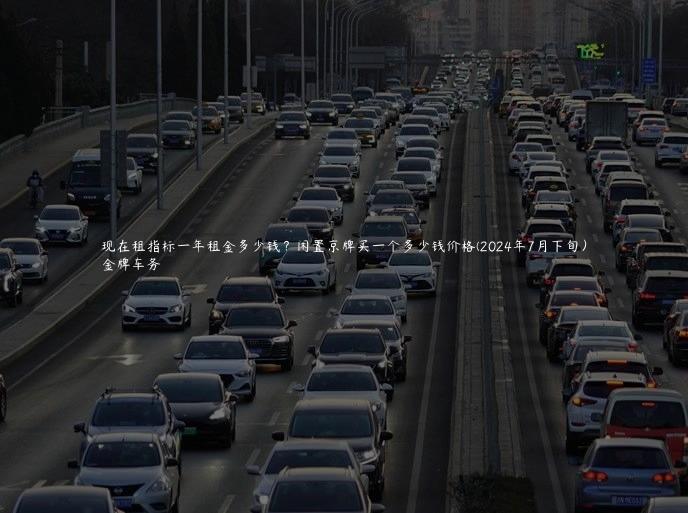 现在租指标一年租金多少钱？闲置京牌买一个多少钱价格(2024年7月下旬）
