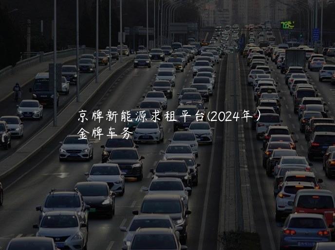 京牌新能源求租平台(2024年）