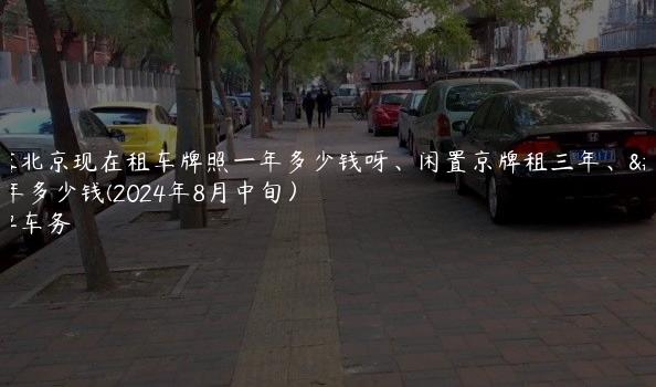 揭露北京现在租车牌照一年多少钱呀、闲置京牌租三年、五年多少钱(2024年8月中旬）