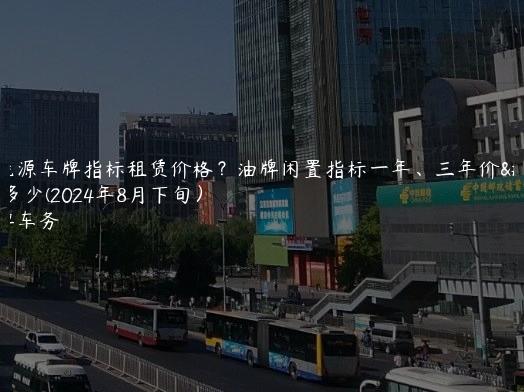 新能源车牌指标租赁价格？油牌闲置指标一年、三年价格多少(2024年8月下旬）