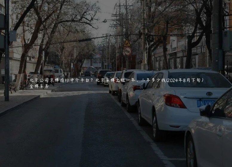 北京公司京牌指标中介平台？北京车牌出租一年、二年多少钱(2024年8月下旬）