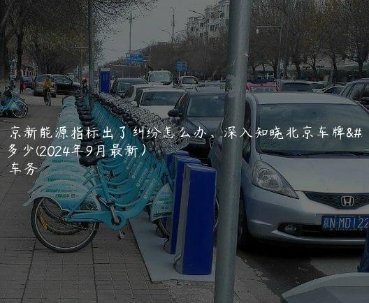 租北京新能源指标出了纠纷怎么办、深入知晓北京车牌费用多少(2024年9月最新）