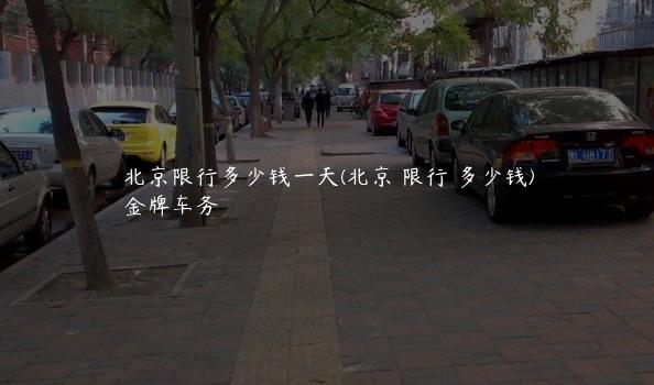 北京限行多少钱一天(北京 限行 多少钱)