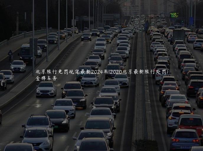 北京限行免罚规定最新2024年(2020北京最新限行处罚)