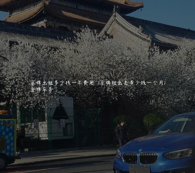 京牌出租多少钱一年费用  (京牌租出去多少钱一个月)