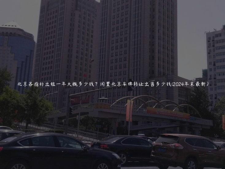 北京各指标出租一年大概多少钱？闲置北京车牌转让出售多少钱(2024年末最新）