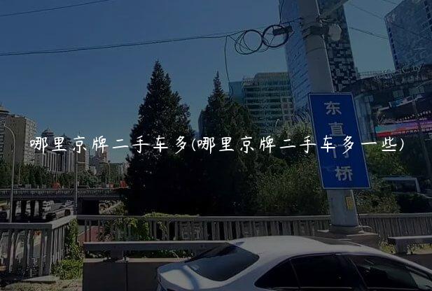 哪里京牌二手车多(哪里京牌二手车多一些)